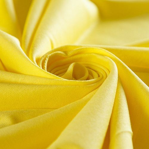 Трикотаж 056-15087 желтый однотонный