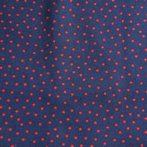 Коттон стрейч 063-12129 темно-синий принтованный