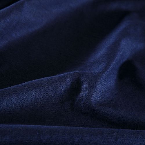 Трикотаж льняной 056-16737 темно-синий однотонный