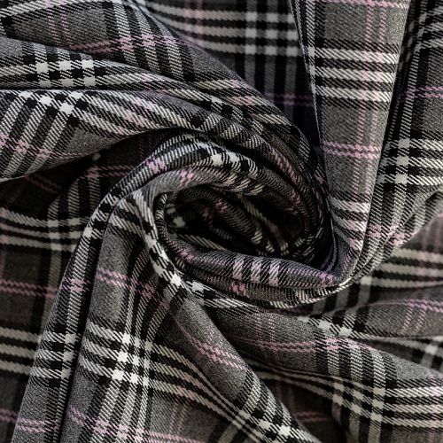 Ткань костюмная 025-12783 серый принтованный