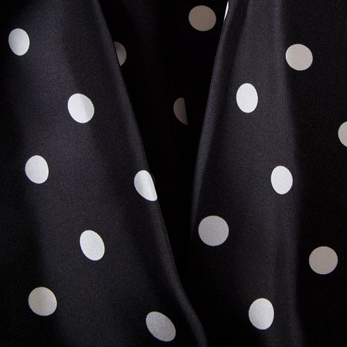 Шелк натуральный 064-12506 черный принтованный