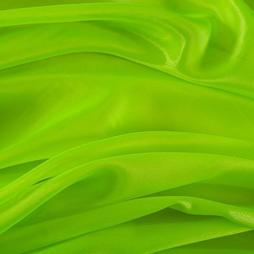 Перл шифон 068-19397 желтый неон однотонный