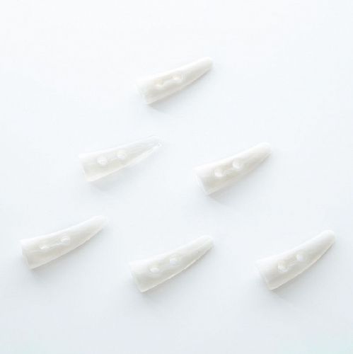 Пуговица с проколами 50 мм пластик 369832-50 белый