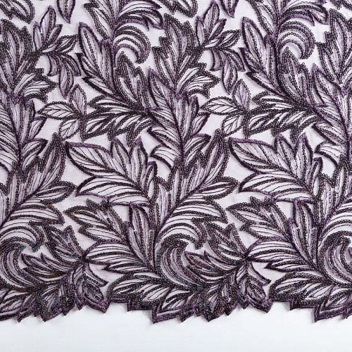 Гипюр 012-05438 баклажановый