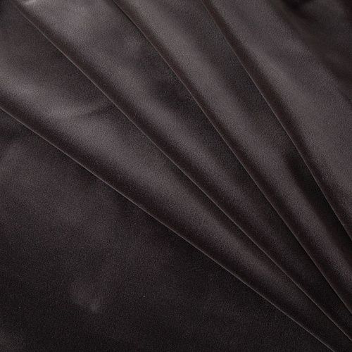 Бархат хлопковый 002-20032 пыльно-шоколадный однотонный