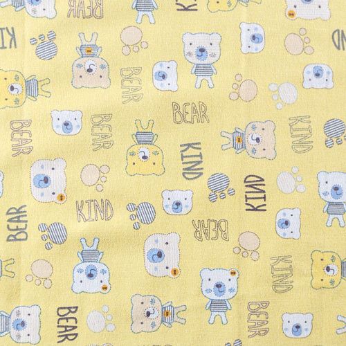 Фланель 060-09938 желтый принтованный