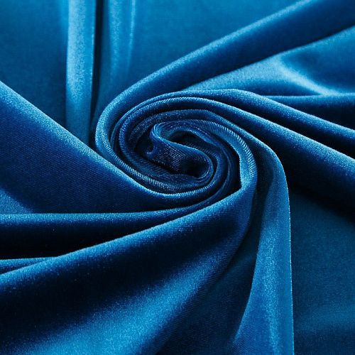 Бархат стрейч 002-18261 сине-голубой