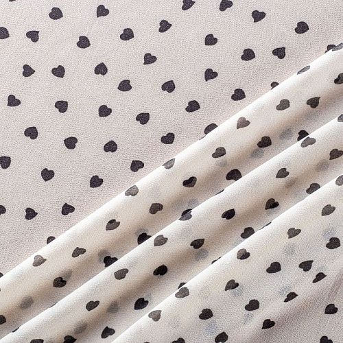 Креп-шифон 027-01428 светло-серый принтованный