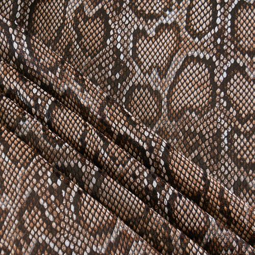 Экокожа на трикотажной основе 070-12014 коричневый