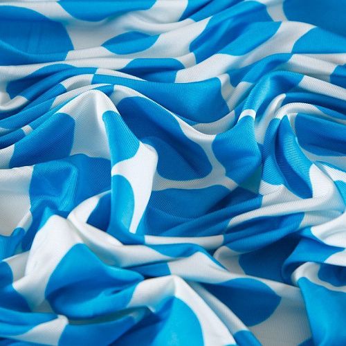 Трикотаж холодный 056-12125 белый принтованный