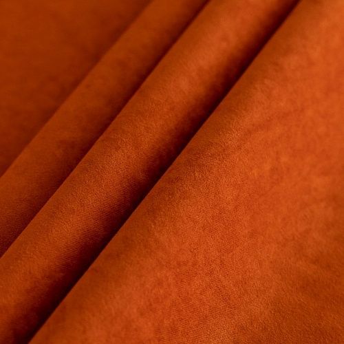 Замша портьерная h-290 см Т417-02-34 терракотовый однотонный