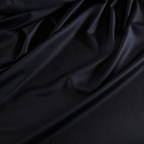 Ткань костюмная 025-14607 черный однотонный