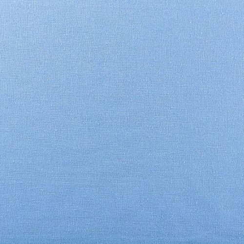 Лен-вискоза 035-00813 небесно-голубой однотонный