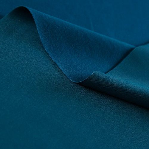 Трикотаж 056-15574 темно-бирюзовый однотонный