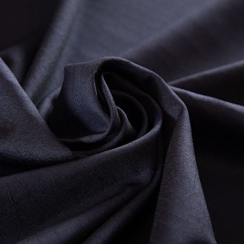 Ткань костюмная Hermes 025-19301 черный жаккардовый