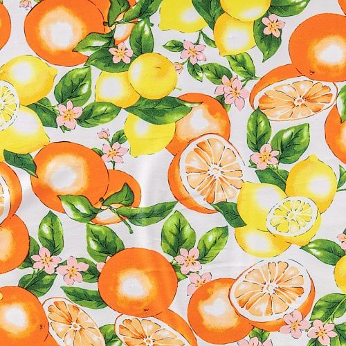 Лайкра К33-484 белый принтованный