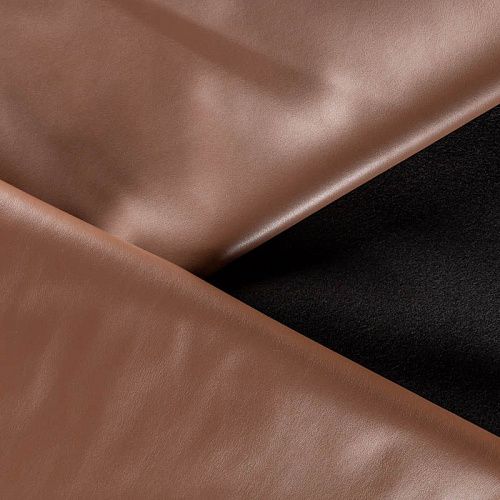 Экокожа на флисе 1020-341-070-0020 коньячный однотонный