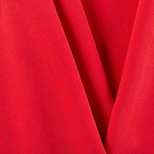 Габардин 011-01935 красный однотонный