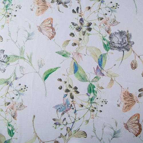 Тюль вуаль 03-01-13164 белый принтованный