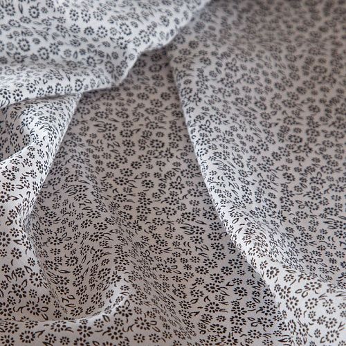 Батист 003-16619 белый принтованный