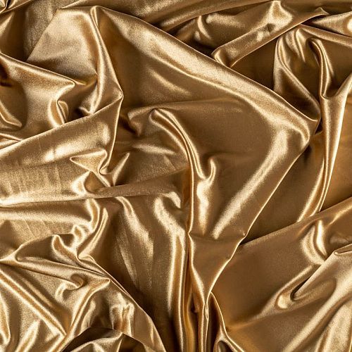 Бархат-лайкра К33-760 золото антик однотонный