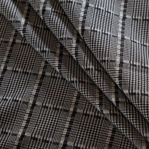 Ткань костюмная 025-14639 бежевый принтованный