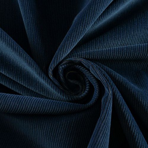 Микровельвет стрейч 008-12094 синий однотонный