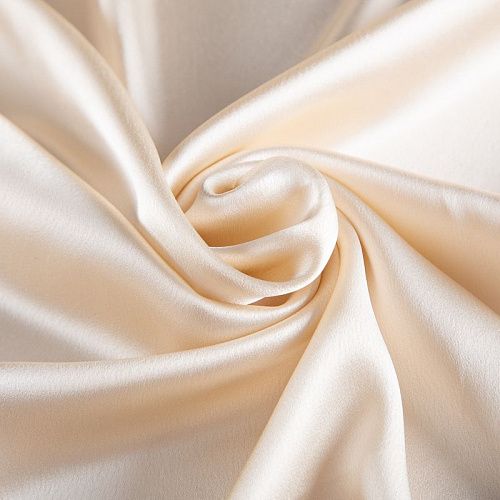 Креп кади 026-20118 сливочный однотонный