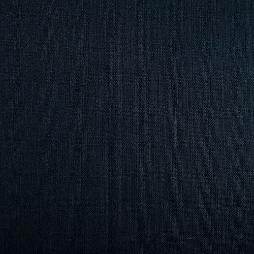 Лен натуральный 035-20300 сине-черный однотонный