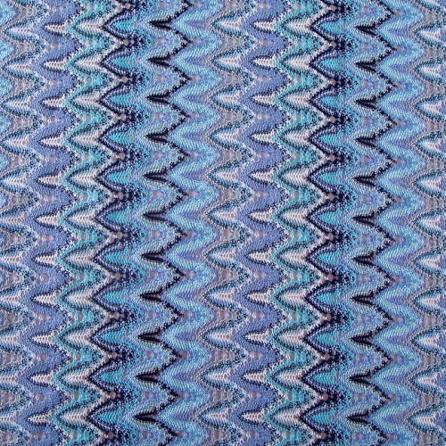 Трикотаж ажурный Missoni 056-20086 голубой мультиколор