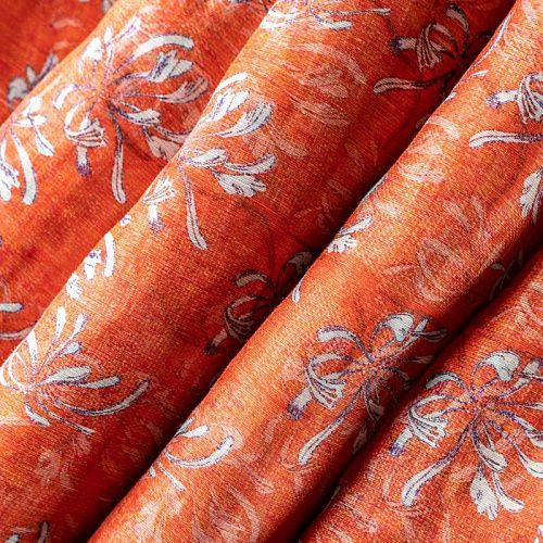 Бемерия снежная К27-153 красно-коралловый принтованный