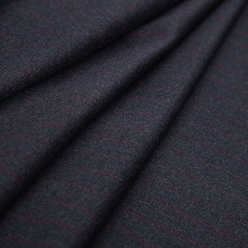 Ткань костюмная 025-19969 графит полоска