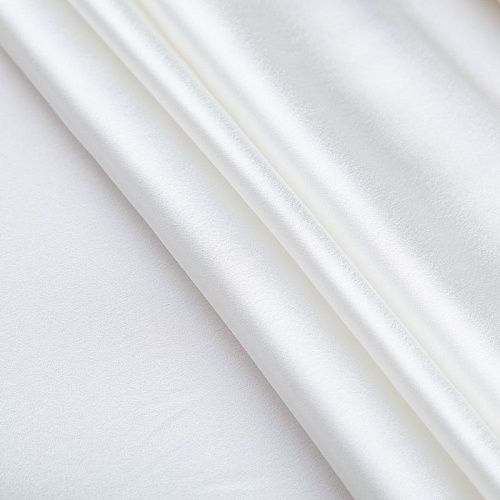 Креп кади стрейч 026-20120 молочный однотонный