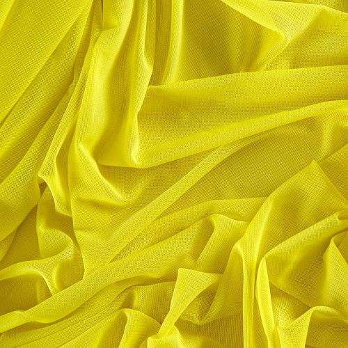 Сетка трикотажная 050-15625 неоновый желтый однотонный