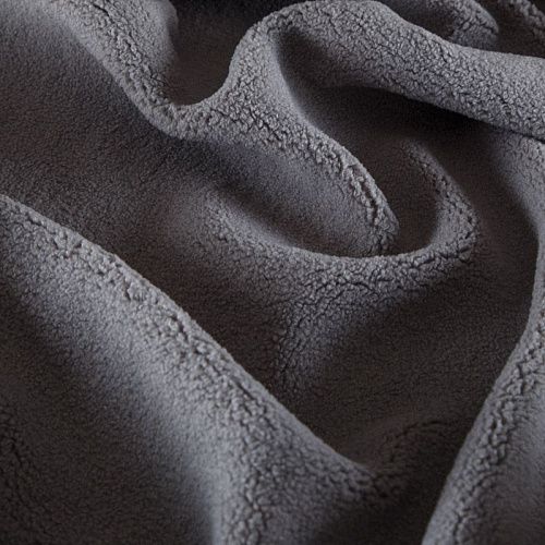 Мех искусственный 037-15251 серый однотонный