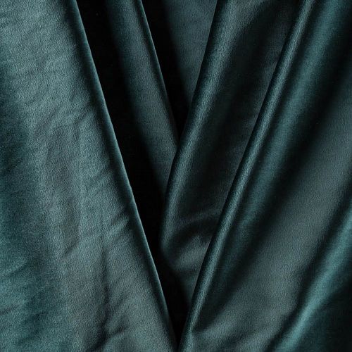Бархат К32-547 бутылочный зеленый однотонный
