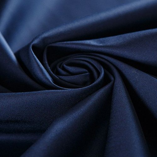 Коттон стрейч 063-16565 темно-синий однотонный