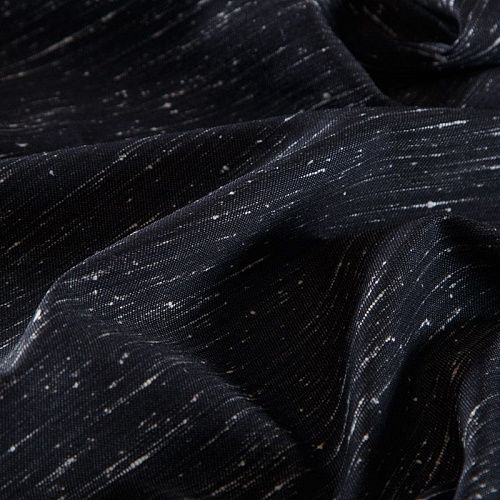 Ткань костюмная 025-16280 черный меланж