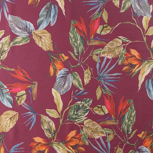 Креп 026-08172 винный принтованный