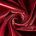 Ткань портьерная бархат 09-02-00339 медно-красный однотонный