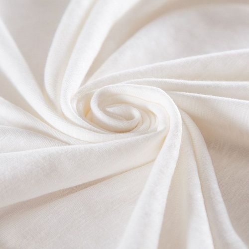 Трикотаж 056-16541 молочный однотонный