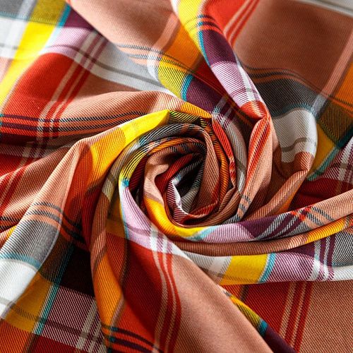 Штапель 069-08322 терракотовый принтованный