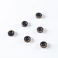 Пуговица с проколами 14 мм пластик 497276 черный