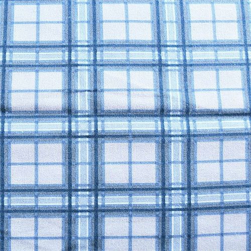 Фланель 060-11030 разбеленный голубой принтованный
