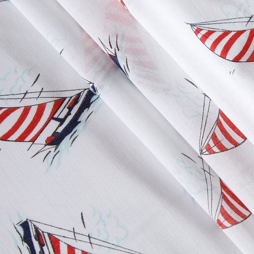 Батист 003-12116 белый принтованный