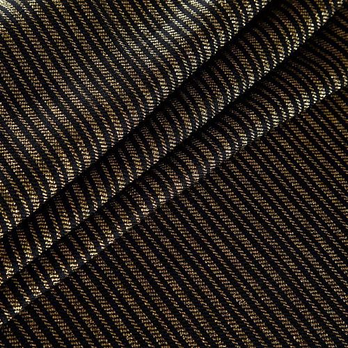 Ткань костюмная 025-16199 черный/золото