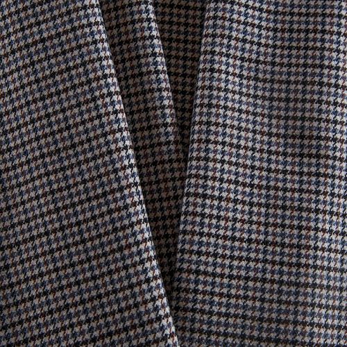 Ткань костюмная 025-14420 песочный принтованный