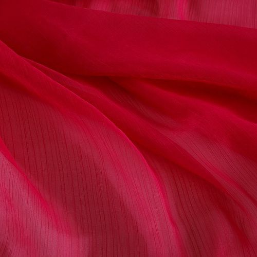 Органза 039-18824 кораллово-красный однотонный