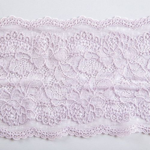 Кружево эластичное 170 мм Ф01-0006 светло-лавандовый