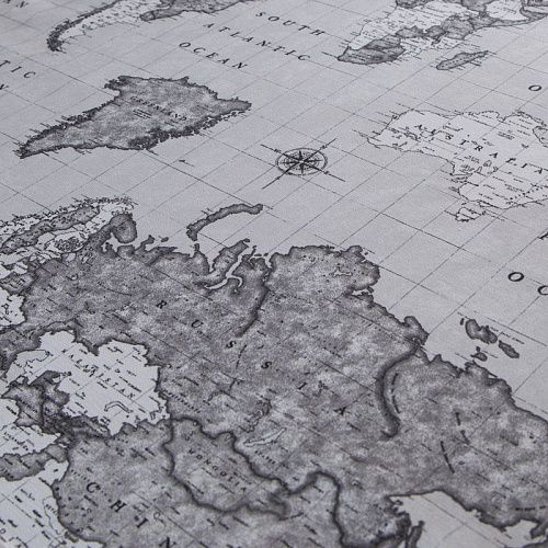 Ткань портьерная H-280 см 19-02-15862 светло-серый принтованный